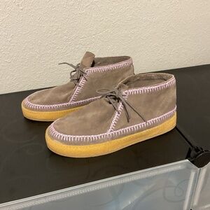 NEW Laidback London Shenje Crochet Lace up Chukka Boots 40